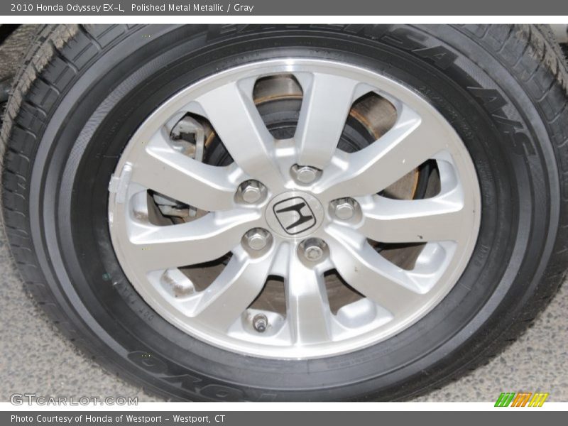 Polished Metal Metallic / Gray 2010 Honda Odyssey EX-L
