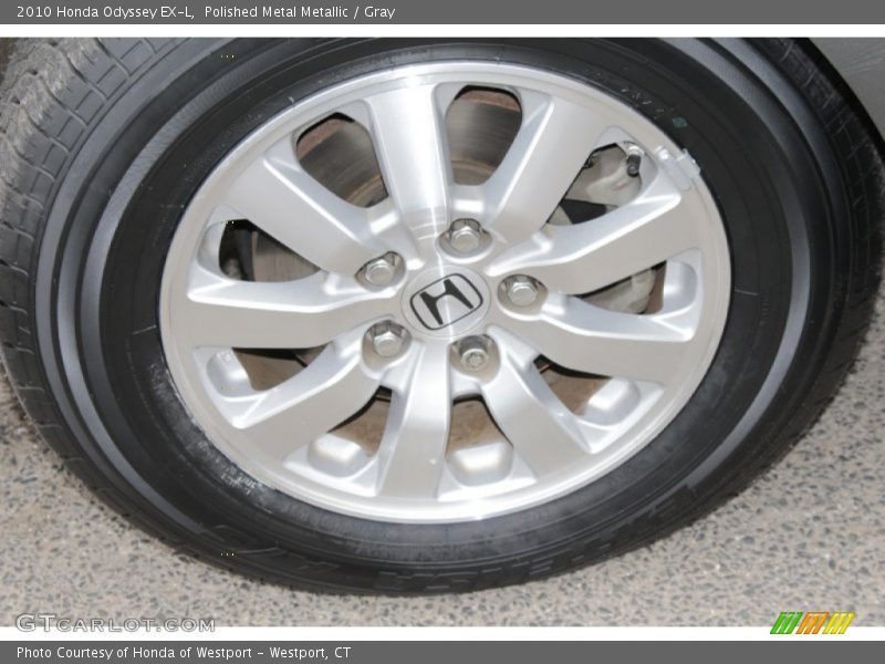 Polished Metal Metallic / Gray 2010 Honda Odyssey EX-L