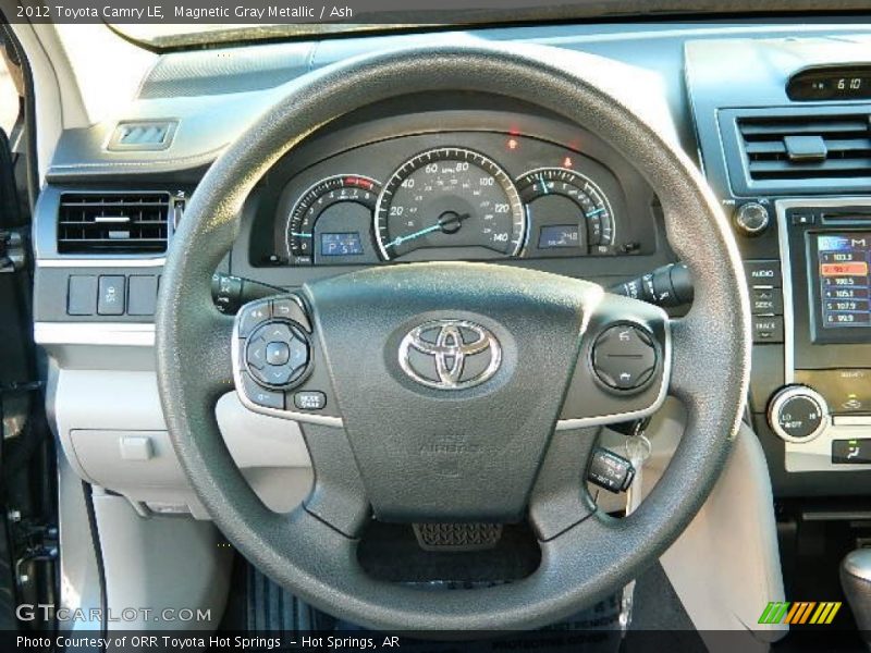 Magnetic Gray Metallic / Ash 2012 Toyota Camry LE