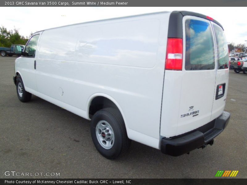 Summit White / Medium Pewter 2013 GMC Savana Van 3500 Cargo