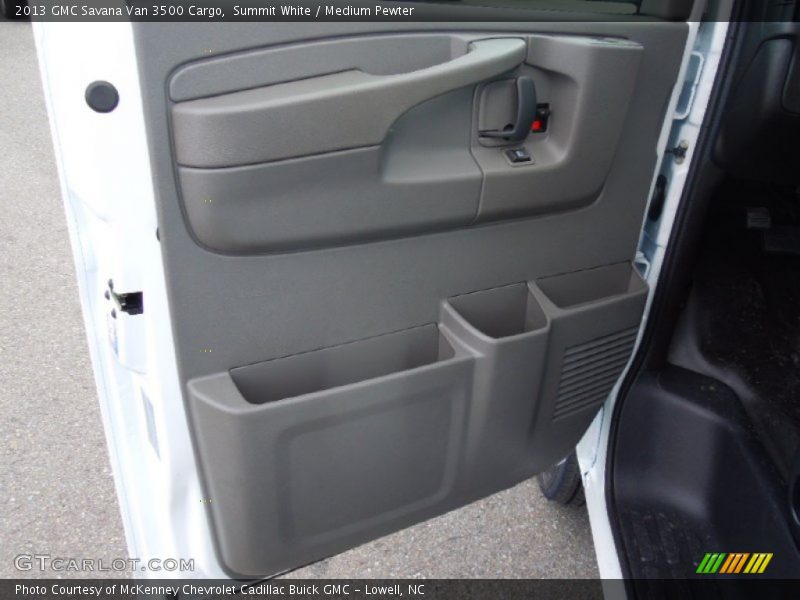 Summit White / Medium Pewter 2013 GMC Savana Van 3500 Cargo