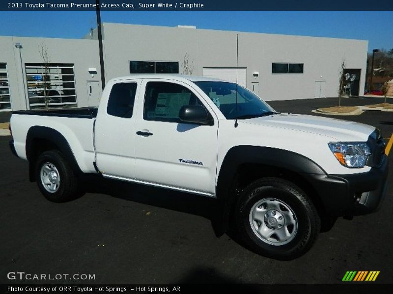 Super White / Graphite 2013 Toyota Tacoma Prerunner Access Cab