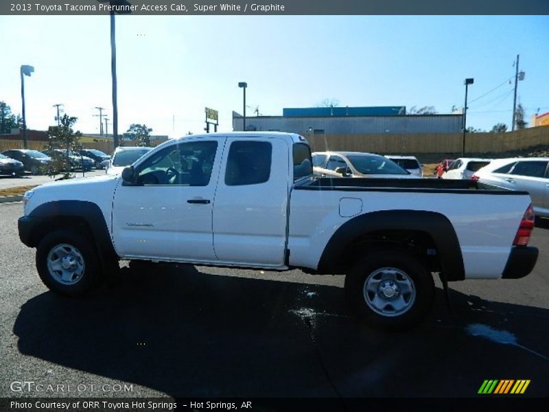 Super White / Graphite 2013 Toyota Tacoma Prerunner Access Cab