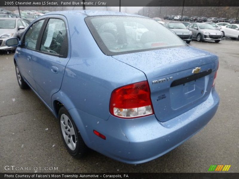 Pastel Blue Metallic / Gray 2005 Chevrolet Aveo LS Sedan