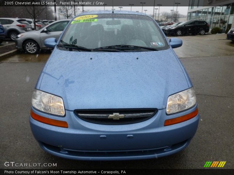 Pastel Blue Metallic / Gray 2005 Chevrolet Aveo LS Sedan