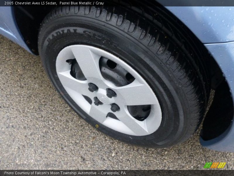 Pastel Blue Metallic / Gray 2005 Chevrolet Aveo LS Sedan