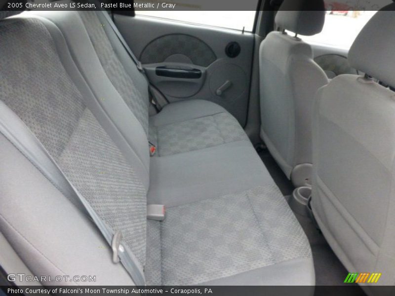 Pastel Blue Metallic / Gray 2005 Chevrolet Aveo LS Sedan