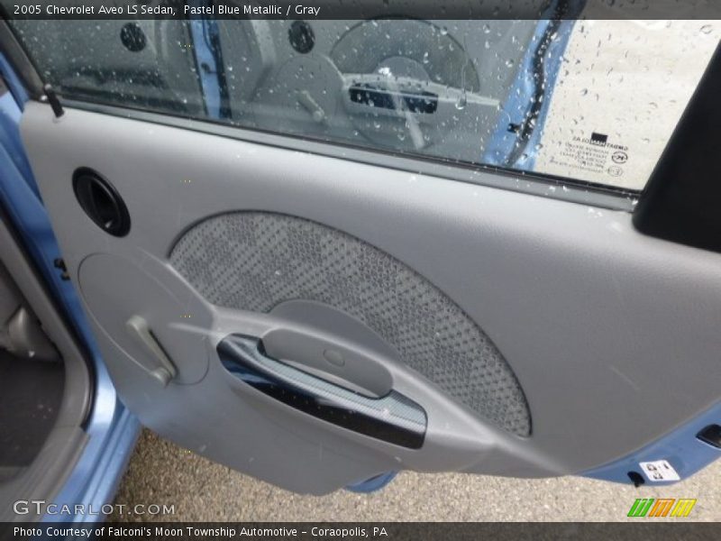 Pastel Blue Metallic / Gray 2005 Chevrolet Aveo LS Sedan
