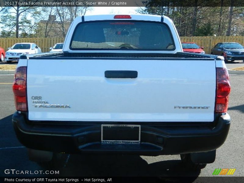 Super White / Graphite 2013 Toyota Tacoma Prerunner Access Cab