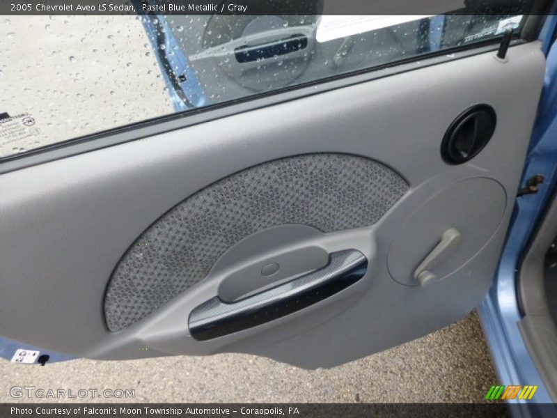 Pastel Blue Metallic / Gray 2005 Chevrolet Aveo LS Sedan