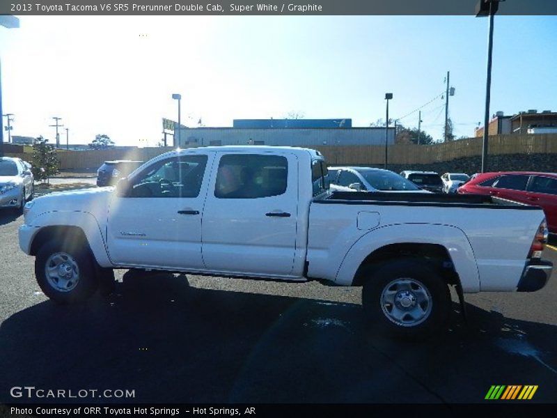 Super White / Graphite 2013 Toyota Tacoma V6 SR5 Prerunner Double Cab