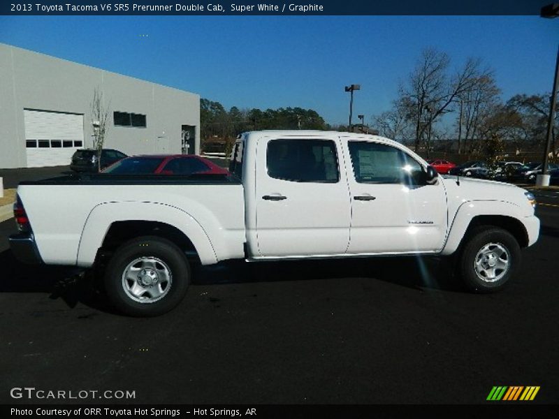 Super White / Graphite 2013 Toyota Tacoma V6 SR5 Prerunner Double Cab