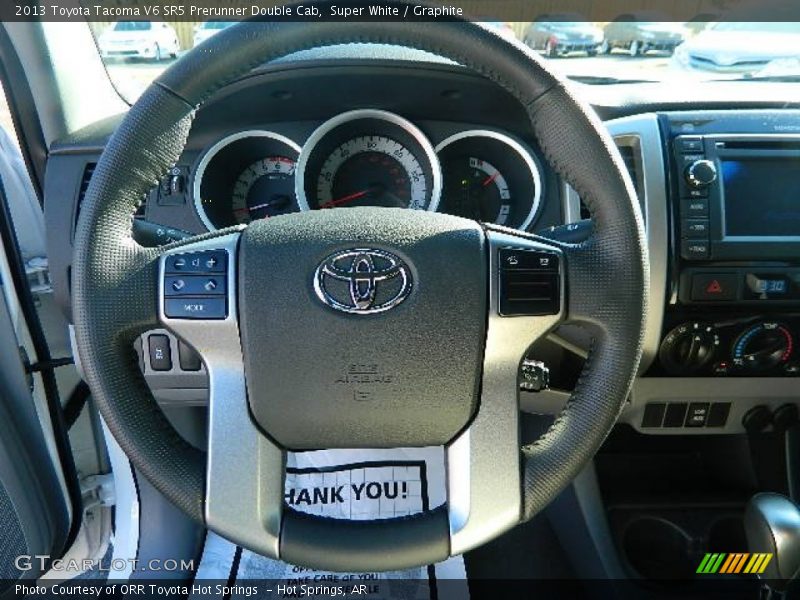Super White / Graphite 2013 Toyota Tacoma V6 SR5 Prerunner Double Cab