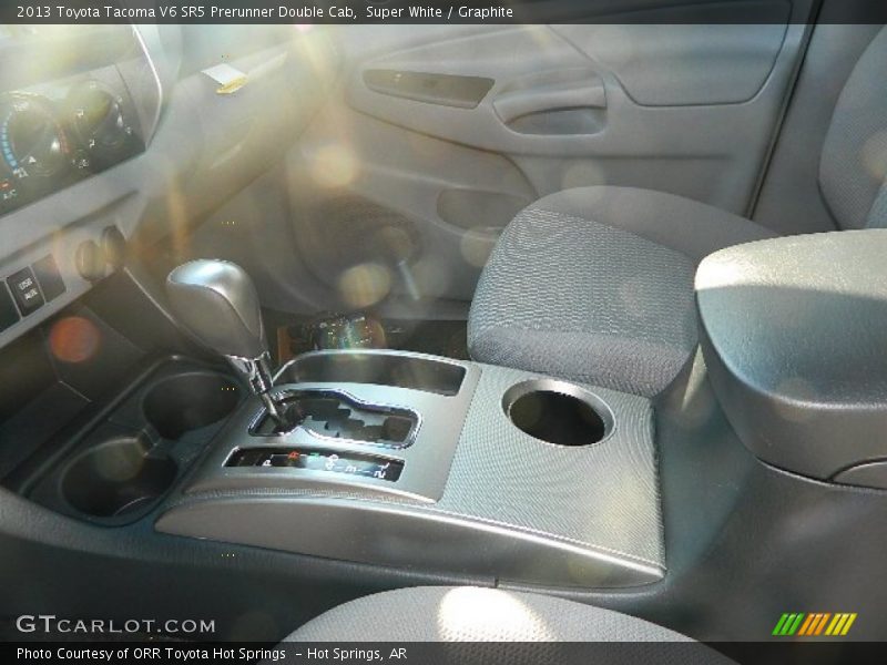 Super White / Graphite 2013 Toyota Tacoma V6 SR5 Prerunner Double Cab