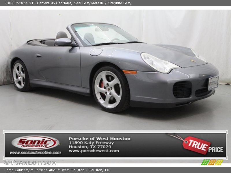 Seal Grey Metallic / Graphite Grey 2004 Porsche 911 Carrera 4S Cabriolet