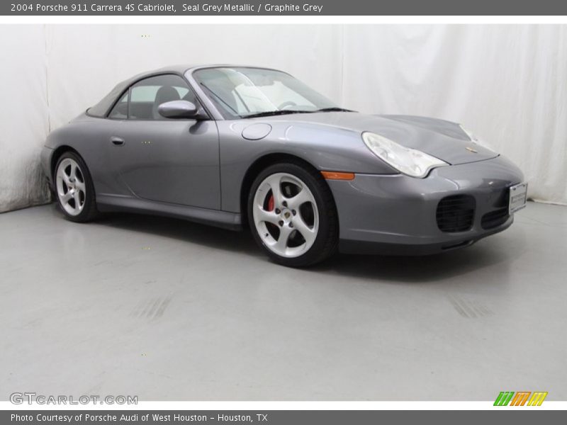 Seal Grey Metallic / Graphite Grey 2004 Porsche 911 Carrera 4S Cabriolet