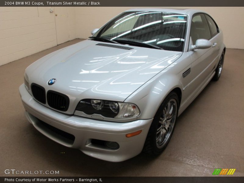 Titanium Silver Metallic / Black 2004 BMW M3 Coupe