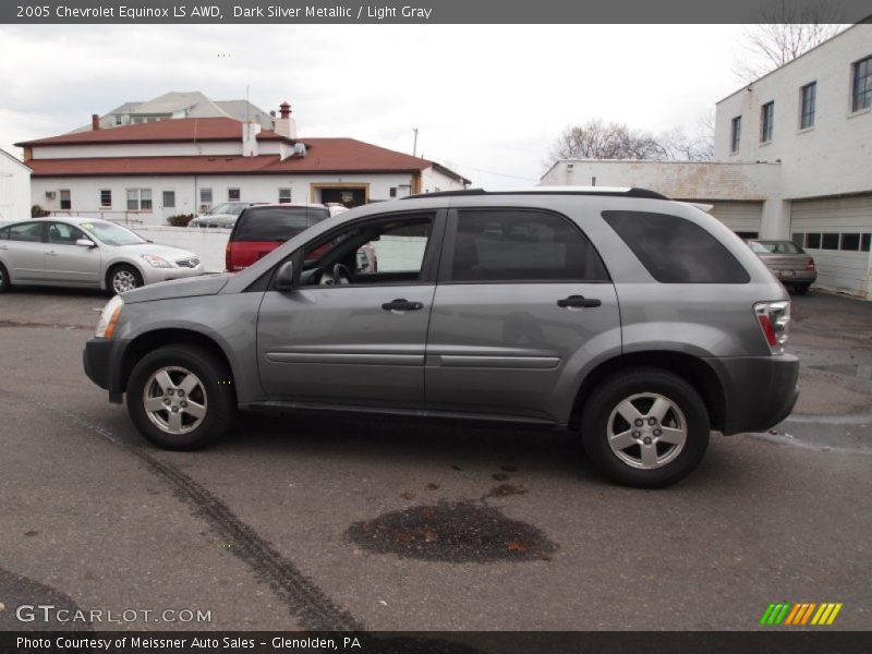 Dark Silver Metallic / Light Gray 2005 Chevrolet Equinox LS AWD