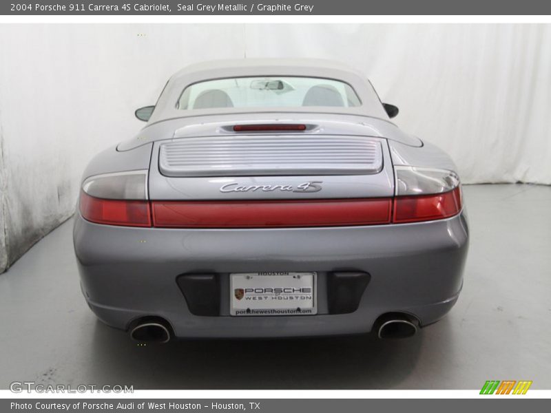 Seal Grey Metallic / Graphite Grey 2004 Porsche 911 Carrera 4S Cabriolet