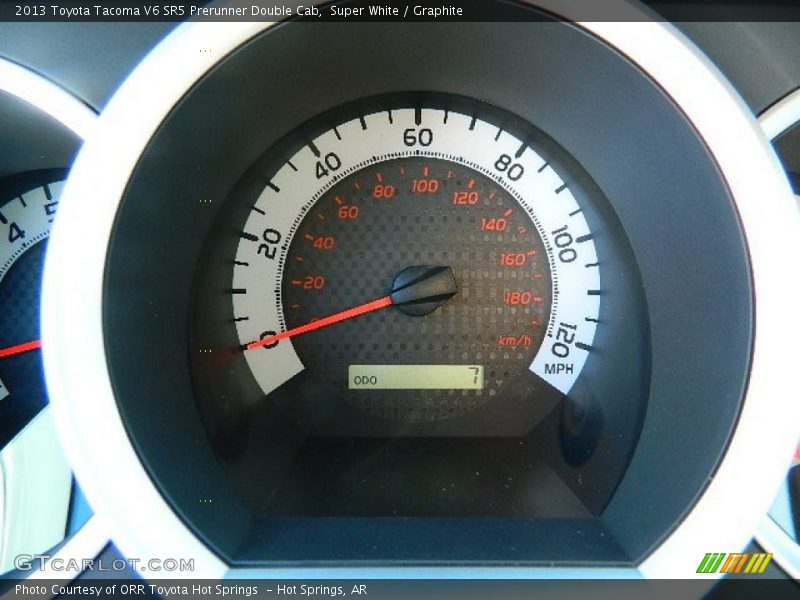 Super White / Graphite 2013 Toyota Tacoma V6 SR5 Prerunner Double Cab
