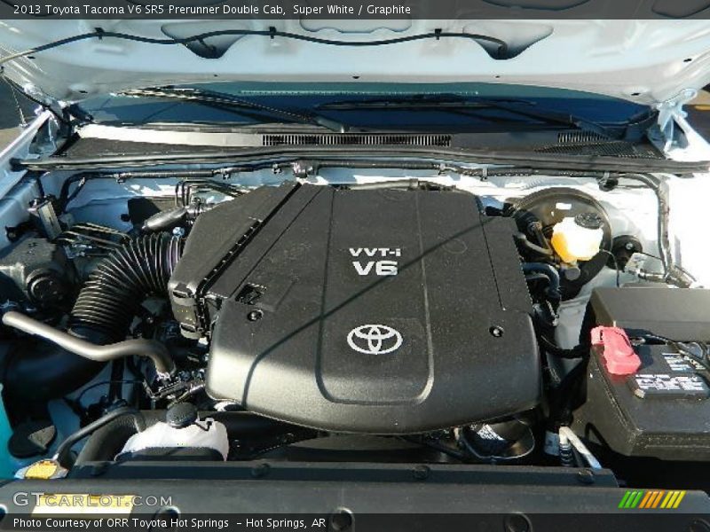 Super White / Graphite 2013 Toyota Tacoma V6 SR5 Prerunner Double Cab
