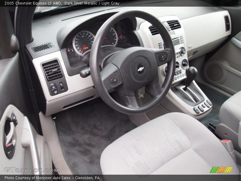 Dark Silver Metallic / Light Gray 2005 Chevrolet Equinox LS AWD