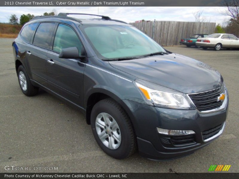 Cyber Gray Metallic / Dark Titanium/Light Titanium 2013 Chevrolet Traverse LS