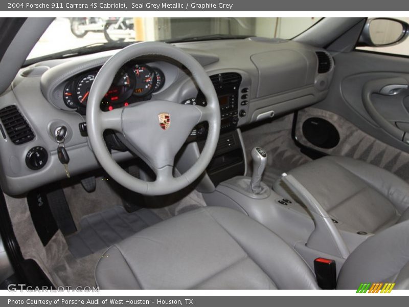 Graphite Grey Interior - 2004 911 Carrera 4S Cabriolet 