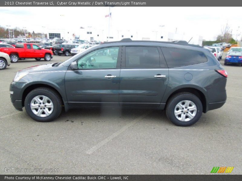 Cyber Gray Metallic / Dark Titanium/Light Titanium 2013 Chevrolet Traverse LS