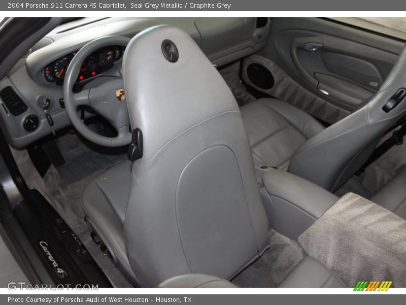 Seal Grey Metallic / Graphite Grey 2004 Porsche 911 Carrera 4S Cabriolet