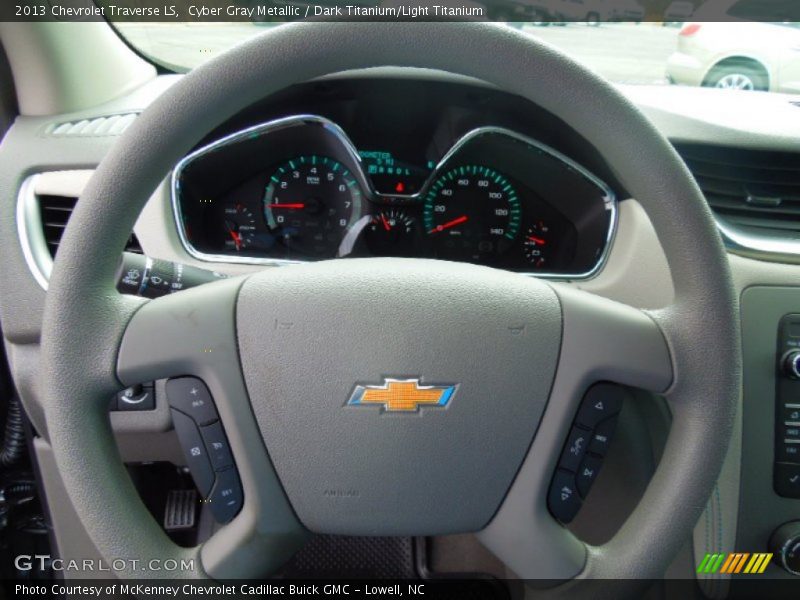 Cyber Gray Metallic / Dark Titanium/Light Titanium 2013 Chevrolet Traverse LS