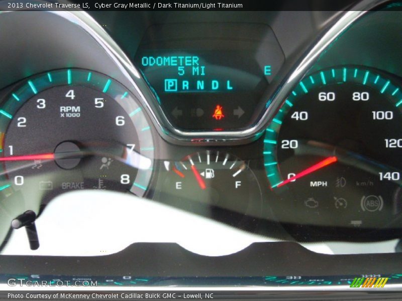Cyber Gray Metallic / Dark Titanium/Light Titanium 2013 Chevrolet Traverse LS