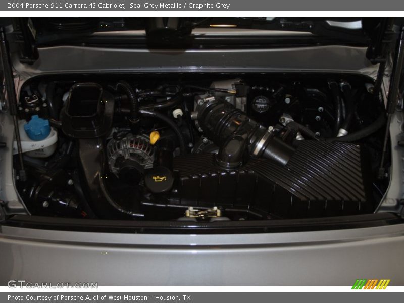 Seal Grey Metallic / Graphite Grey 2004 Porsche 911 Carrera 4S Cabriolet