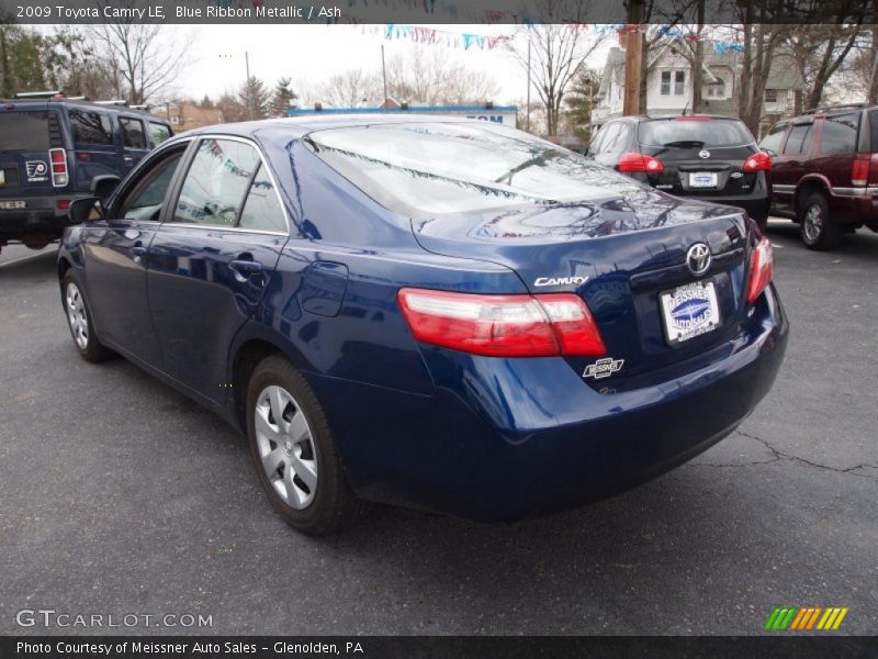 Blue Ribbon Metallic / Ash 2009 Toyota Camry LE