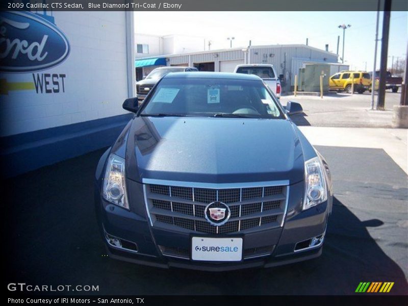 Blue Diamond Tri-Coat / Ebony 2009 Cadillac CTS Sedan