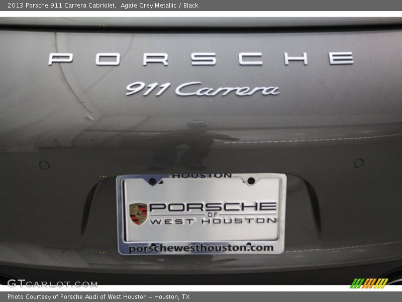 Agate Grey Metallic / Black 2013 Porsche 911 Carrera Cabriolet