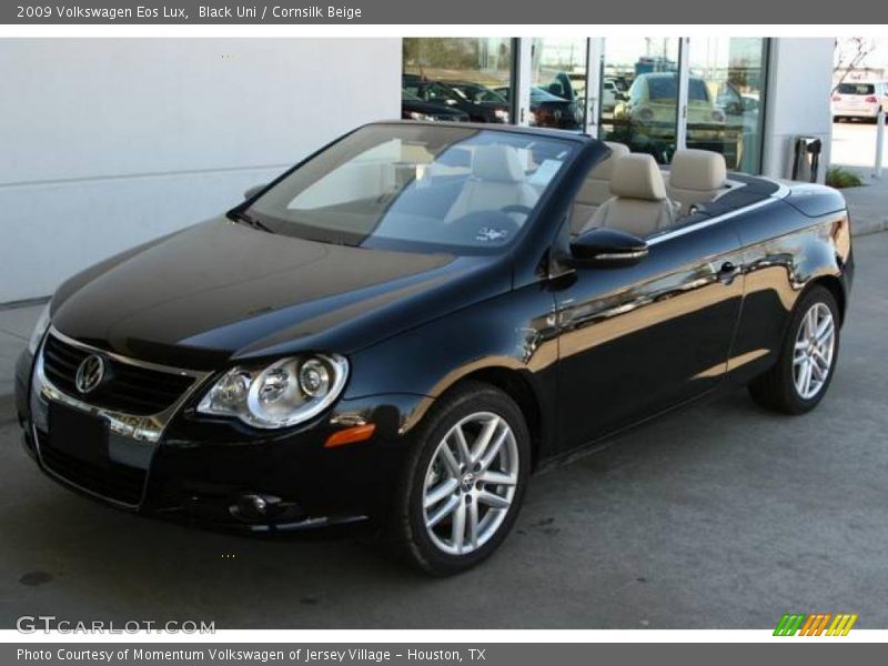 Black Uni / Cornsilk Beige 2009 Volkswagen Eos Lux