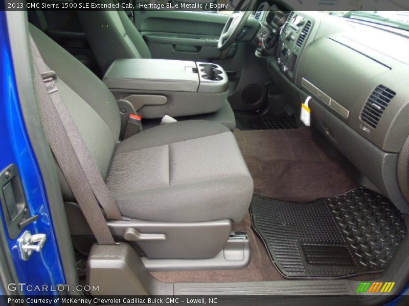 Heritage Blue Metallic / Ebony 2013 GMC Sierra 1500 SLE Extended Cab