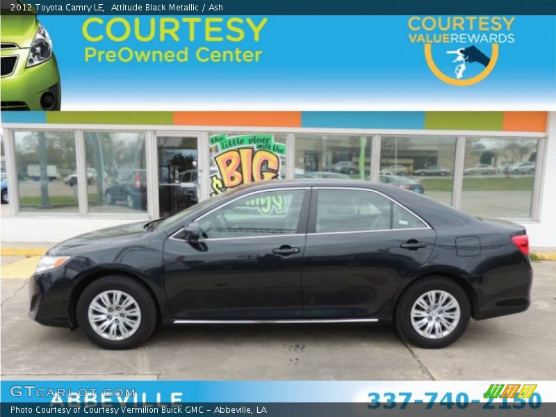 Attitude Black Metallic / Ash 2012 Toyota Camry LE