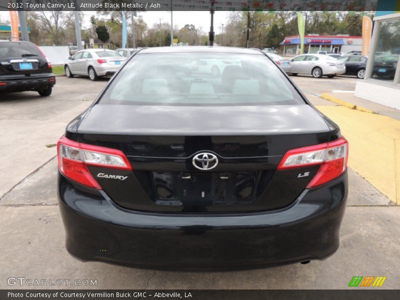 Attitude Black Metallic / Ash 2012 Toyota Camry LE