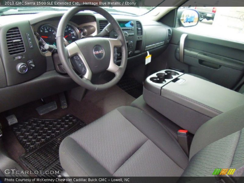 Heritage Blue Metallic / Ebony 2013 GMC Sierra 1500 SLE Extended Cab