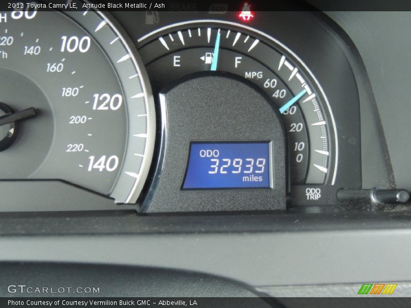 Attitude Black Metallic / Ash 2012 Toyota Camry LE