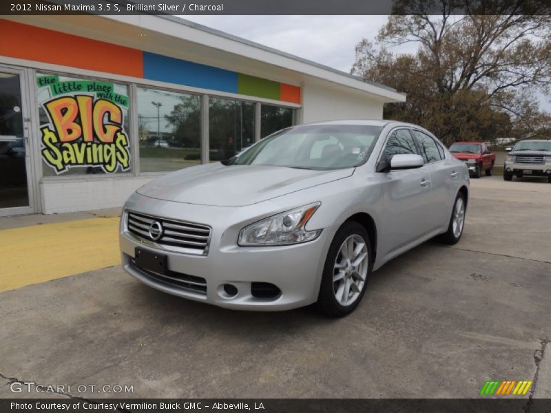 Brilliant Silver / Charcoal 2012 Nissan Maxima 3.5 S