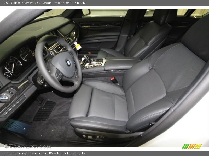 Alpine White / Black 2013 BMW 7 Series 750i Sedan