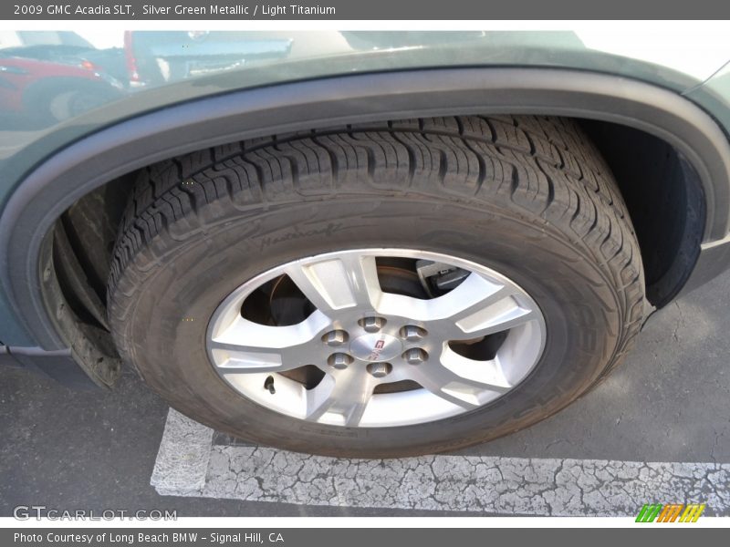 Silver Green Metallic / Light Titanium 2009 GMC Acadia SLT