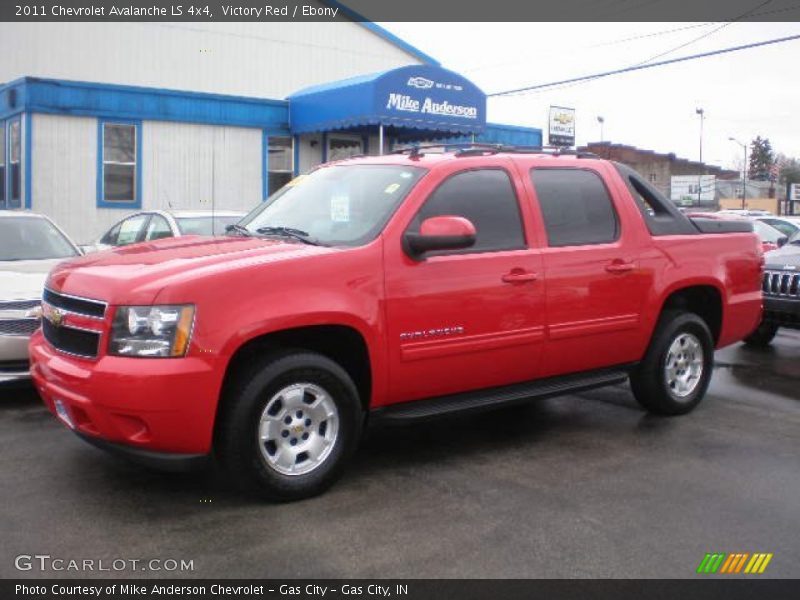 Victory Red / Ebony 2011 Chevrolet Avalanche LS 4x4