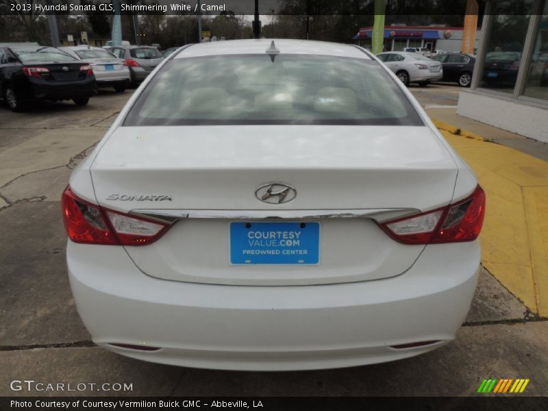 Shimmering White / Camel 2013 Hyundai Sonata GLS