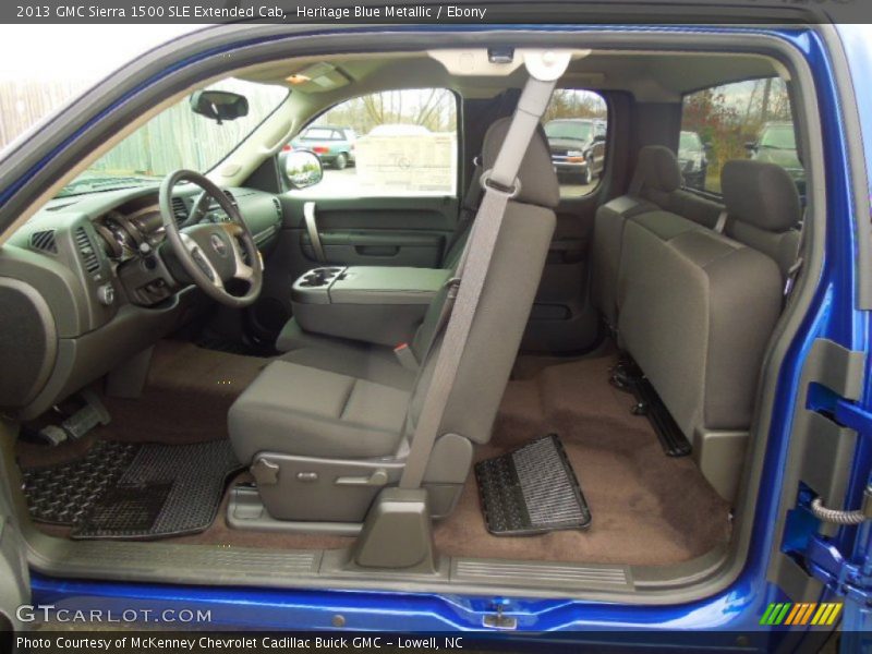 Heritage Blue Metallic / Ebony 2013 GMC Sierra 1500 SLE Extended Cab