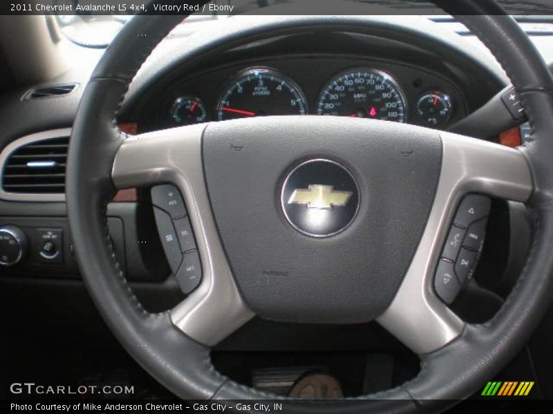 Victory Red / Ebony 2011 Chevrolet Avalanche LS 4x4