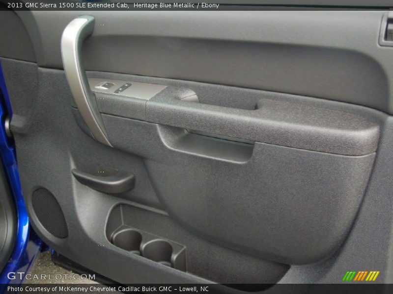 Heritage Blue Metallic / Ebony 2013 GMC Sierra 1500 SLE Extended Cab